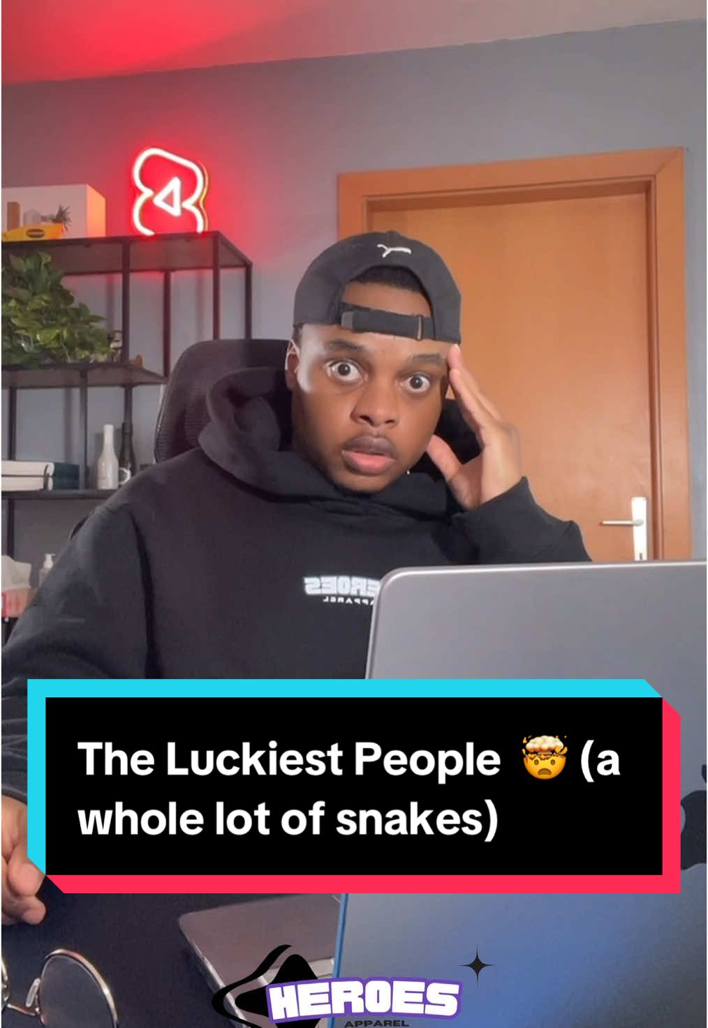 A post by @superherointraining on TikTok caption: The Luckiest People  🤯 (a whole lot of snakes) #how #luck #atevthing #fyp 