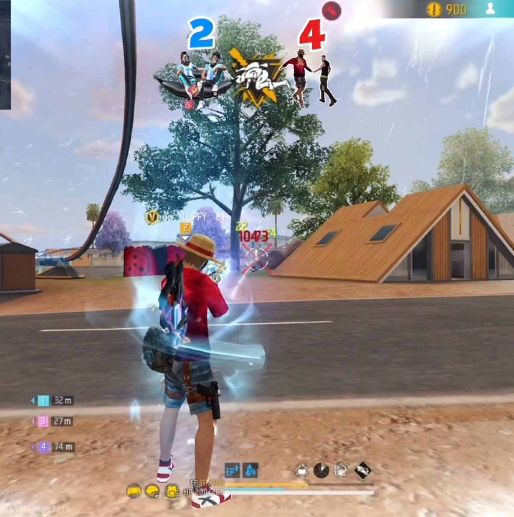 A post by @luffy_21__ on TikTok caption: Le Damos La M1887 A Botsito 😳🔥#freefire #GamingOnTikTok @BOTSITO _JDC28 @@muay_yt 