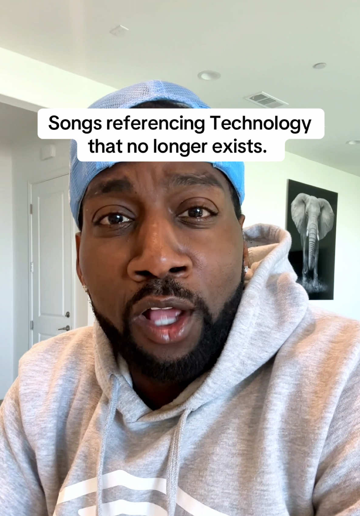 A post by @destorm on TikTok caption: Songs referencing technology that no longer exists 😳 #oldschool 