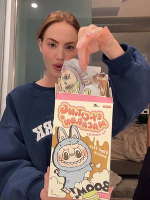 A post by @haleyybaylee on TikTok caption: let’s open a Labubu from my best friend @Lindsay He 😭😂