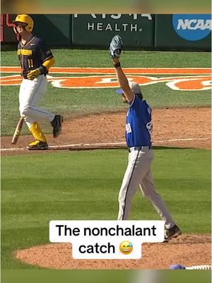A post by @secnetwork on TikTok caption: #baseball #highlight #sports #kentucky #nonchalant 
