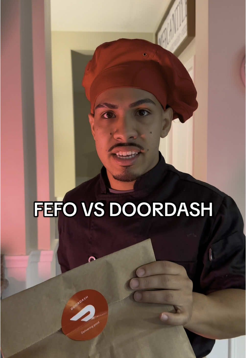 A post by @parchaking7 on TikTok caption: FEFO vs. DOORDASH #doordashpartner @DoorDash 