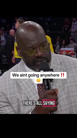 A post by @shaq on TikTok caption: Breaking news 🤫                                    #nba #nbaontnt #nbaplayoffs #shaq 