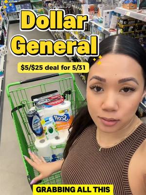 A post by @citycouponmom on TikTok caption: Dollar General $5/$25 deal for Saturday 5/31! #dollargeneral #dollargeneraldeals #dollargeneralcouponing #coupon #couponing #coupontok 