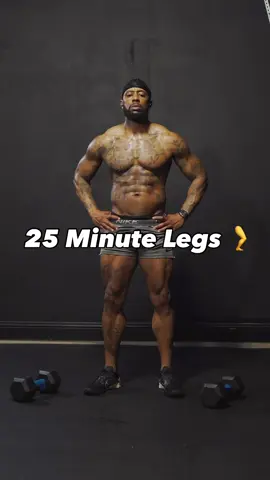 A post by @omar.hiit on TikTok caption: 25 Minute Leg Day Workout and Cardio Circuit #exercise #legday #homeworkout 