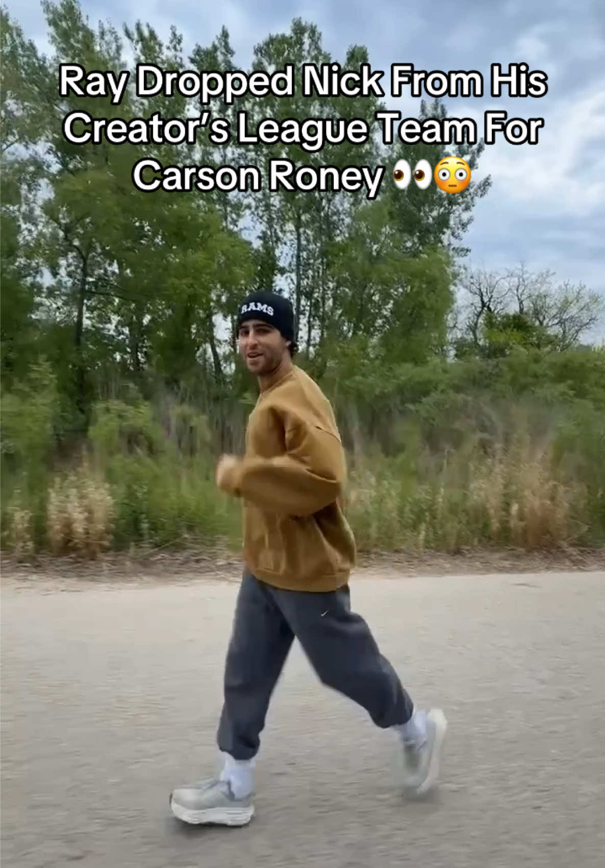 A post by @nayersinashorts on TikTok caption: @Ray Dropped Nick From His Creator’s League Team For Carson Roney 👀😳| IG&YT: Nick Nayersina| #nicknayersina #ray #carsonroney #creatorsleague 