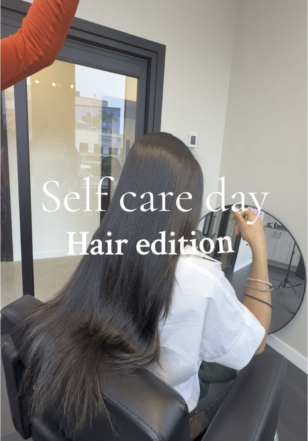 A post by @compassionatecleaning on TikTok caption: And my girl licensed as well 💁🏽‍♀️  IG: @fantasytresses  Location: Williamsburg (Brooklyn) NY  #fyp #hair #silkpress #creatorsearchinsights #nychairstylist 