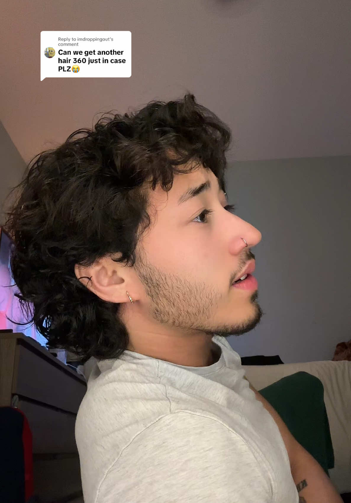 A post by @buildaboymig on TikTok caption: Replying to @imdroppingout i don’t wanna get up so this as close as it’s gonna get #hair360 