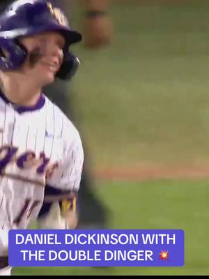 A post by @secnetwork on TikTok caption: #lsu #lsutigers #sec #baseball #homerun 