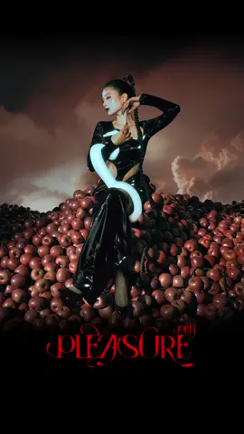 A post by @jolin_cai on TikTok caption: 坐擁蘋果山   人間樂園任我打造 thats my pleasure     #2025新專輯Pleasure 