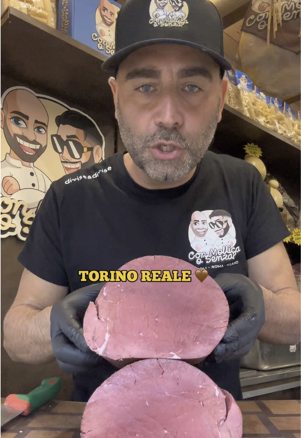 A post by @donatodecaprio3 on TikTok caption: “PANINO REALE” Torino Limited Edition 🤎. Sto per arrivare nella bellissima città piemontese 🫶🏼