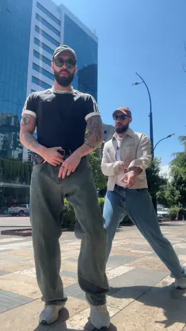 A post by @twincity on TikTok caption: Our summer jam 🔥 Dc @Lancesavali  #twins #dance #fyp #summer #trending 