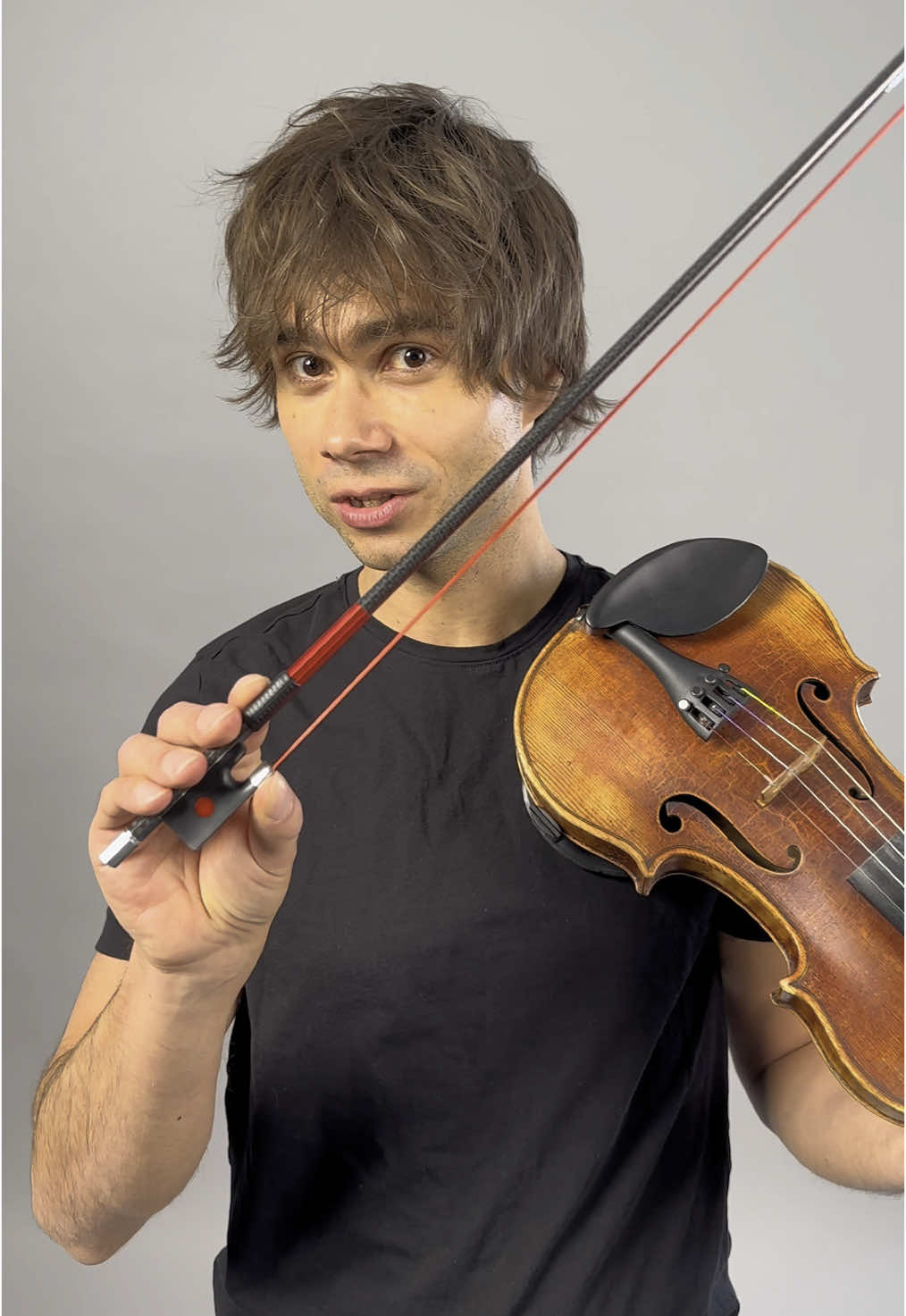 A post by @alexrybakofficial on TikTok caption: Haha those endings 😆 Find the Rybak 🎻 bows at corusshop.com #violin #eurovision #alexanderrybak #michaeljackson 