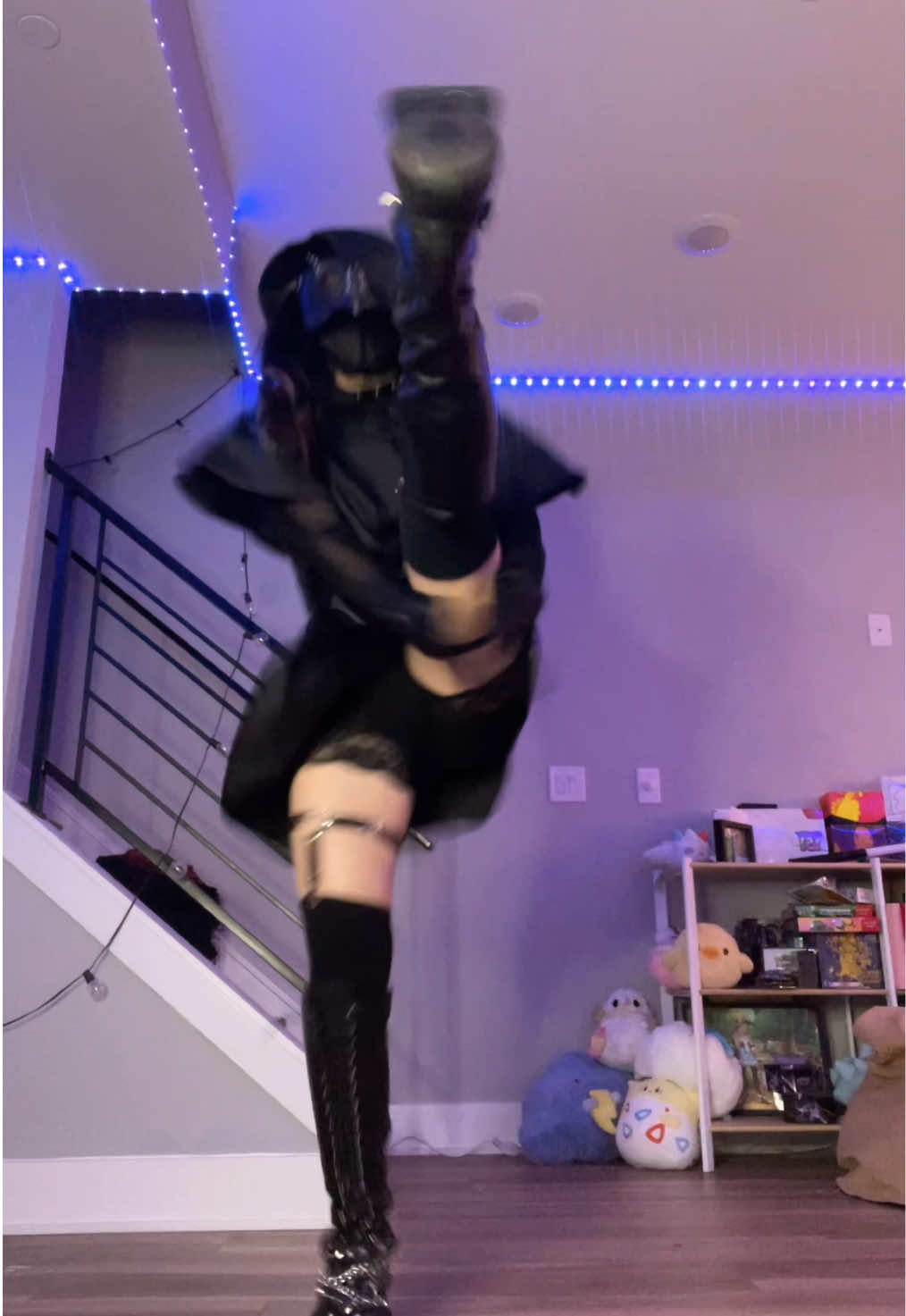 A post by @slimthicccsenpai on TikTok caption: GEARING UP FOR PRIDE💃💃💃 #fyp #goth 
