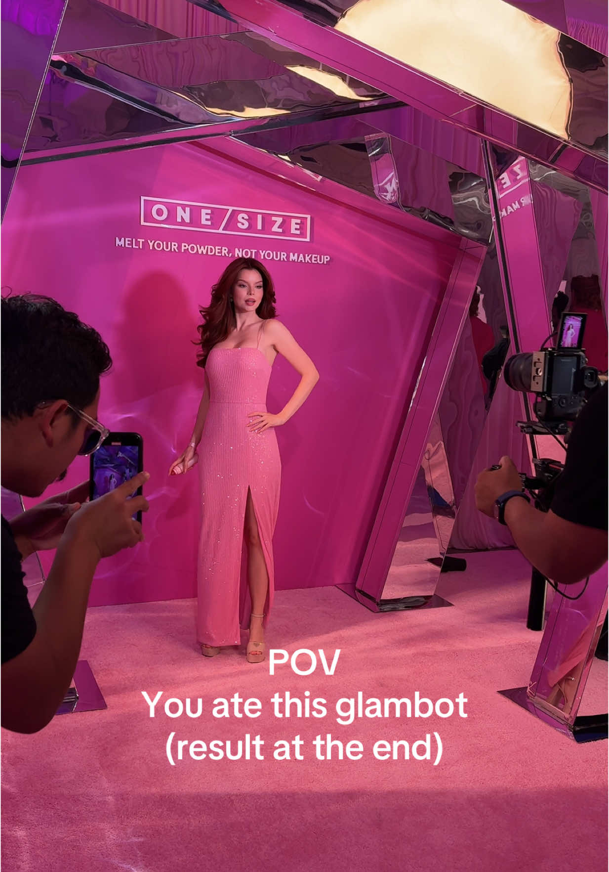 A post by @anastasile on TikTok caption: That was so much fun! 😭 Thank you @ONE SIZE BEAUTY 💞