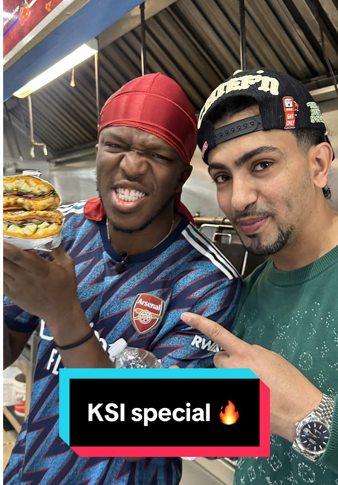 A post by @rah_money1 on TikTok caption: Chopped cheese with French fries THE OCKY WAY 🔥‼️ @KSI #theockyway #ockyway #generalock #nevanevaneva 