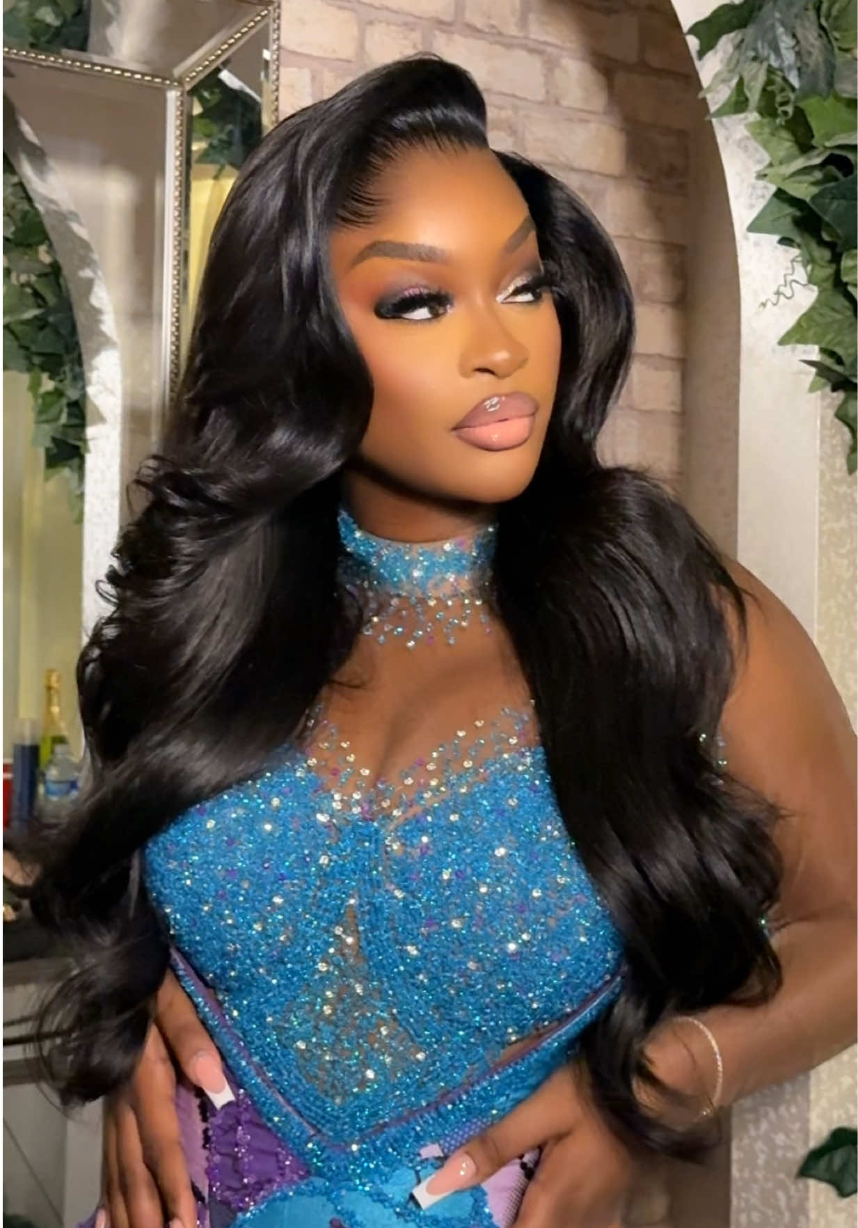 A post by @ife_cb on TikTok caption: Absolutely loved this look on my beautiful bride little vlog coming 😍😍 . #fyp #congolesetiktok #congolaise🇨🇩 #bellanaijaweddings 
