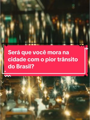 A post by @fatosdesconhecidos on TikTok caption: Será que você mora na cidade com o pior trânsito do Brasil?#curiosidades #fatosdesconhecidos  #transito #cidade #brasil