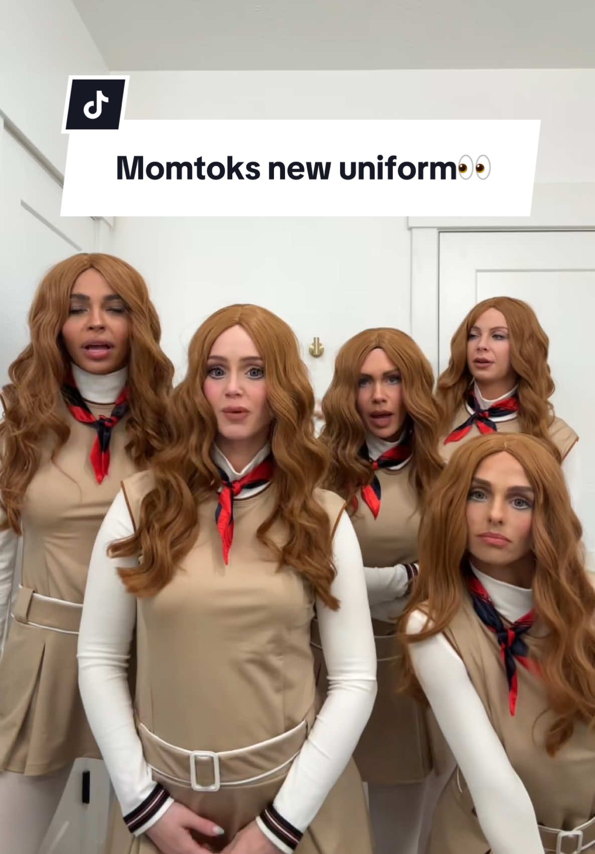 A post by @mikaylamatthews on TikTok caption: Had to retire the matching blue coats just for this🥲 should we bring them back👀? @Mayci Neeley @justjessi @Layla Taylor @miranda__hope 