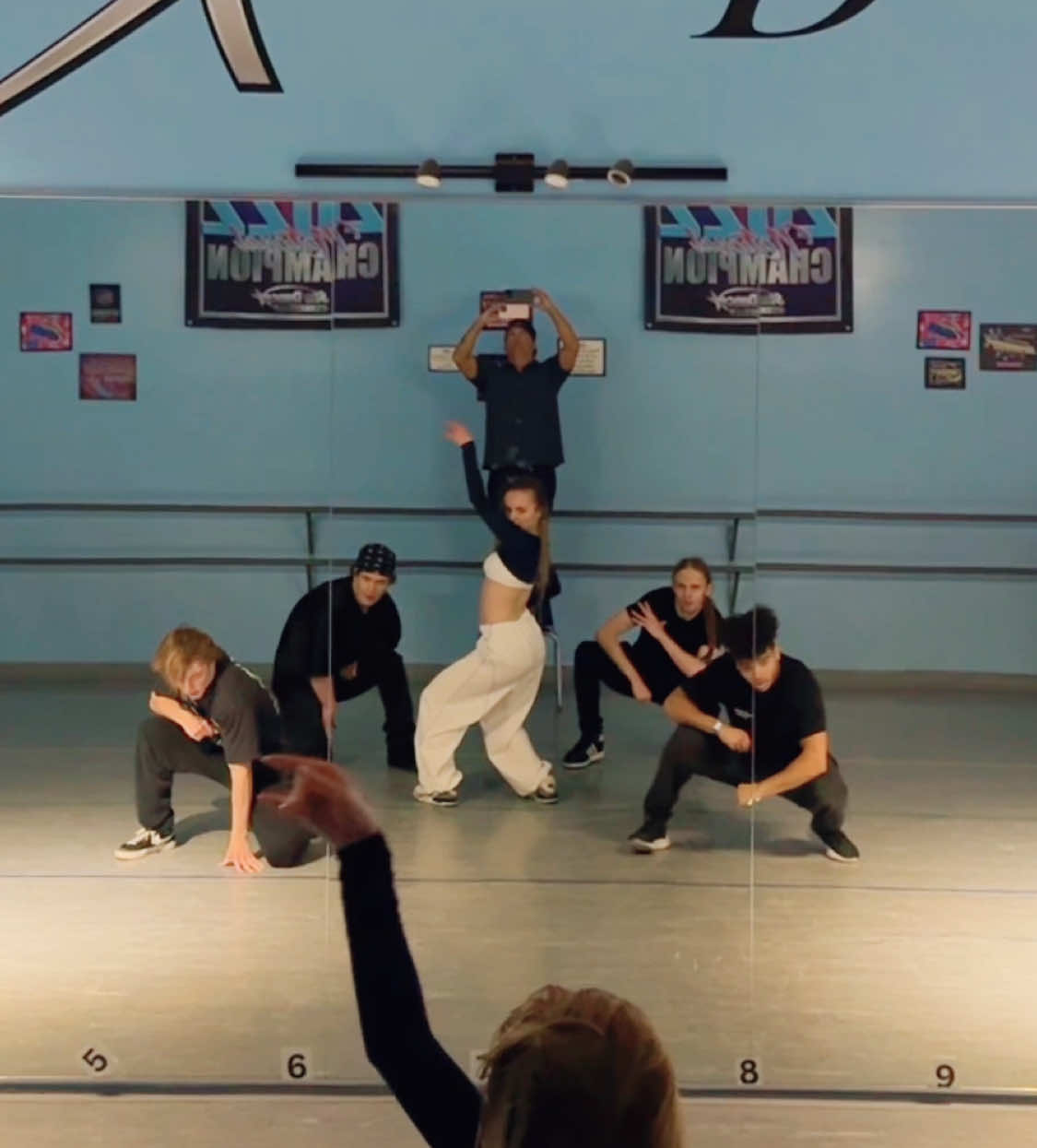 A post by @kellysweeney1 on TikTok caption: @tate mcrae ate per usual. #kellysweeneychoreo #tatemcrae #justkeepwatching #F1 