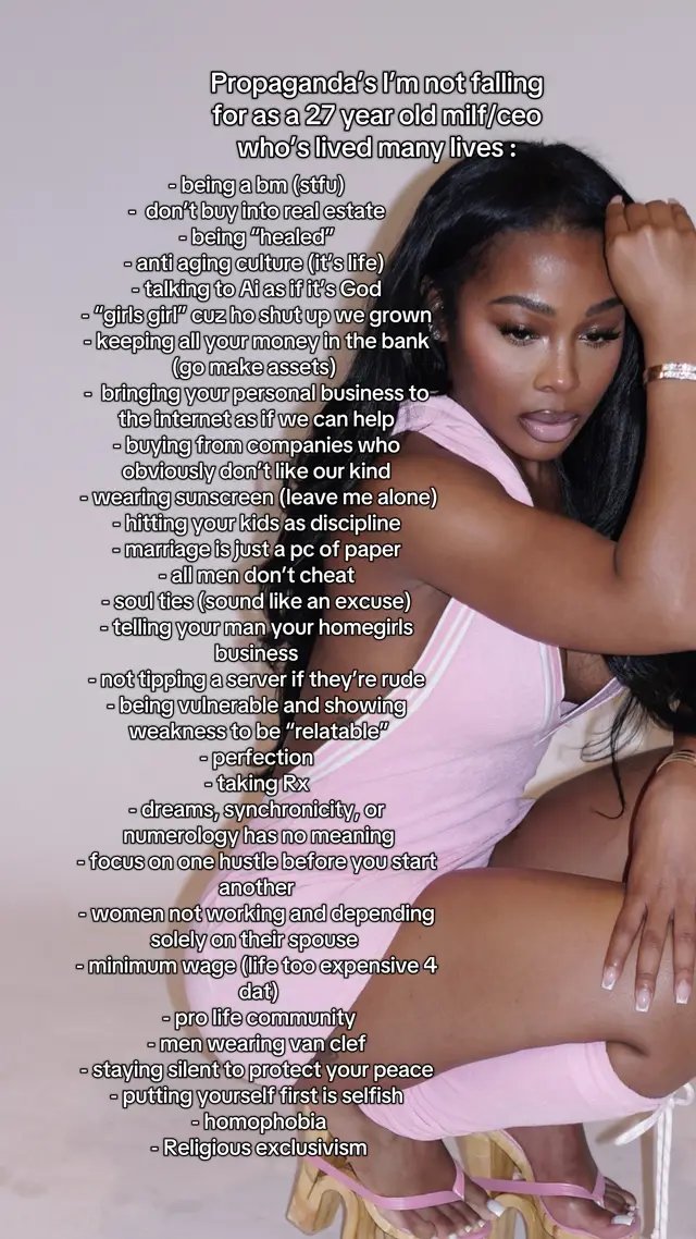 A post by @jaydafnwayda on TikTok caption: But this list will do. Lolllll 