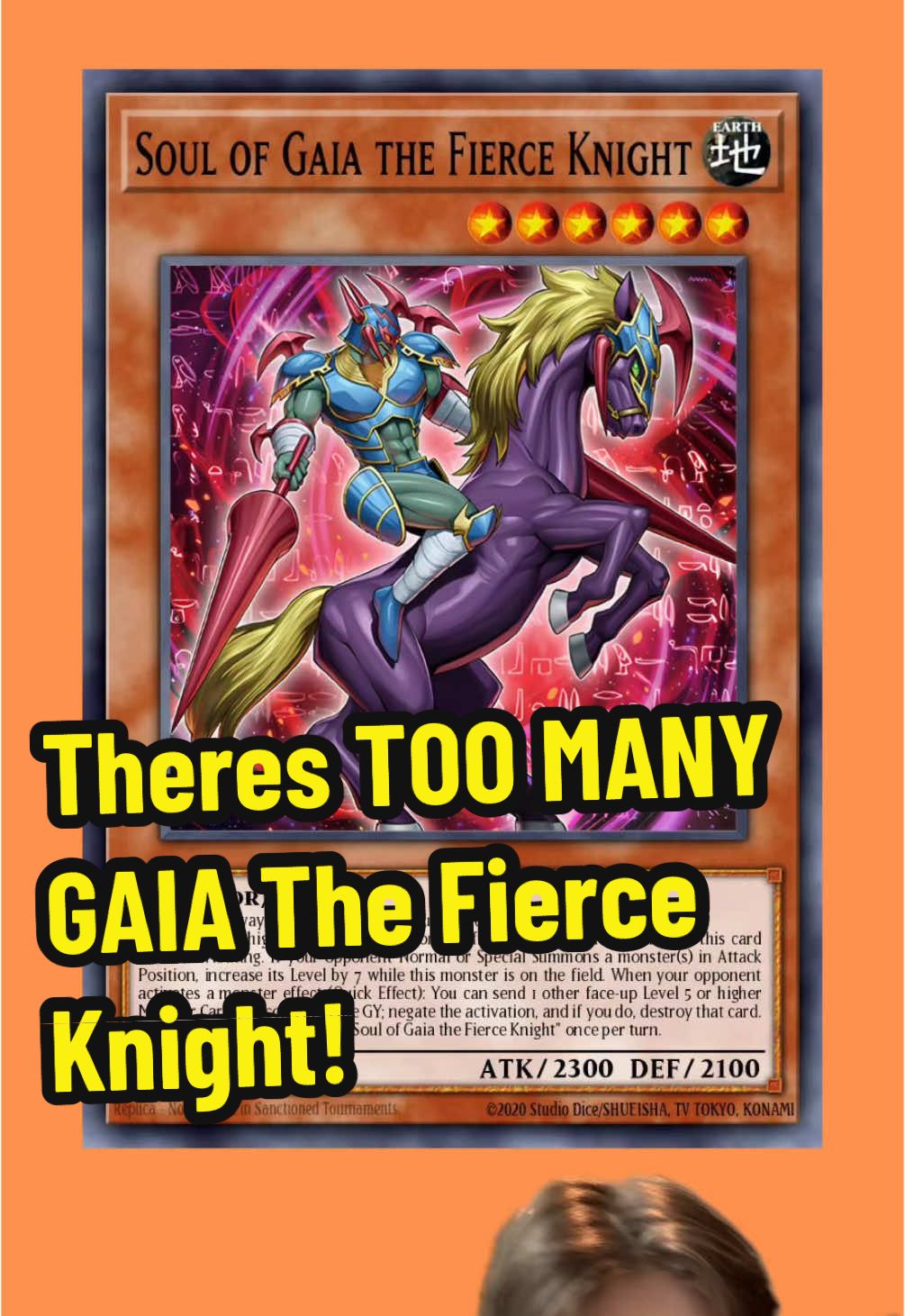 A post by @yugioh_fillers on TikTok caption: There’s WAY TOO MANY GAIA! #yugiohduellinks #yugiohmasterduel #yugiohcardstory 