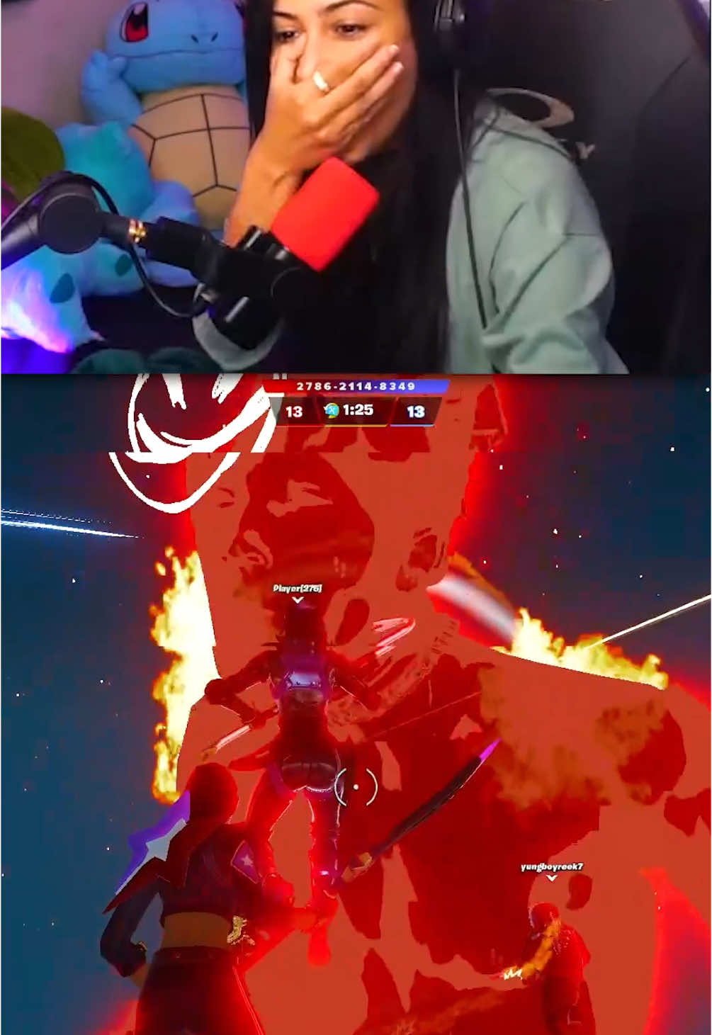A post by @chica on TikTok caption: BEST PART OF THE XXXTENTACION LIVE EVENT! #fortnite #gaming #xxxtentacion 