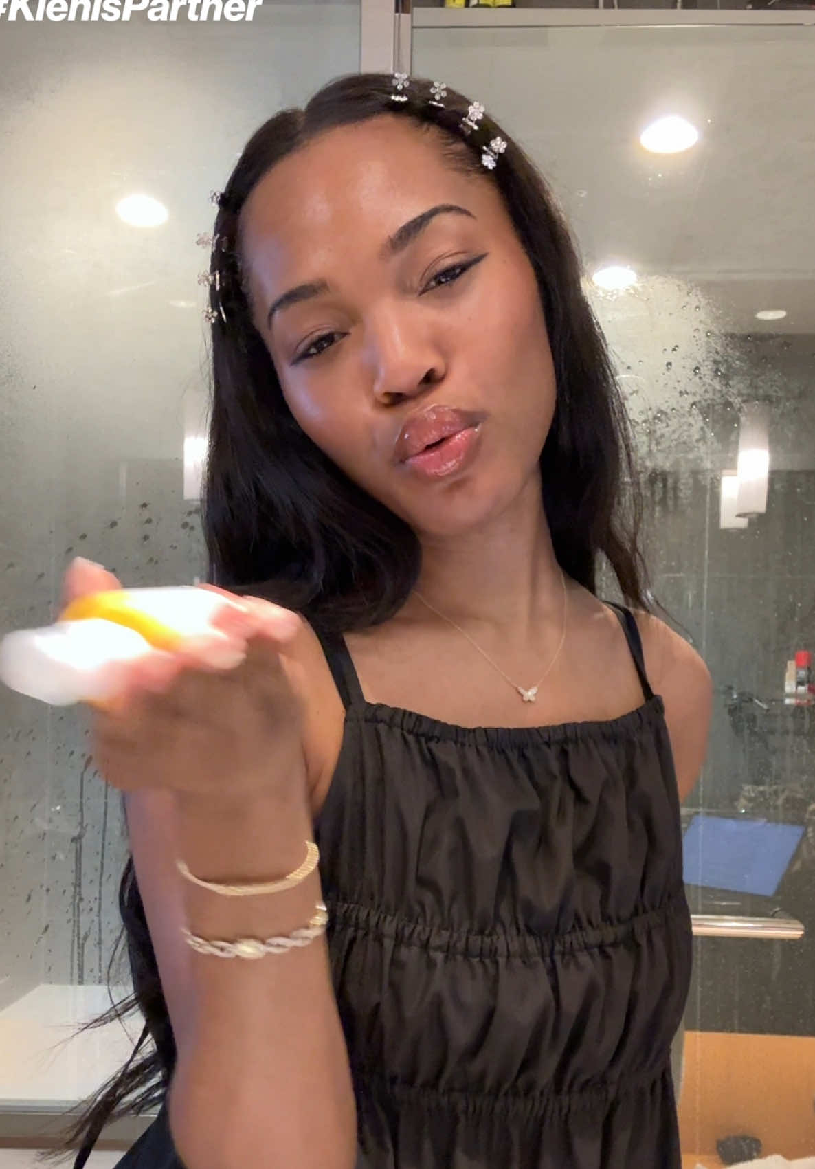 A post by @quenblackwell on TikTok caption: thank you for the sun protection @Kiehl's Since 1851 ☀️🧴 #kiehlspartner #SkinCare
