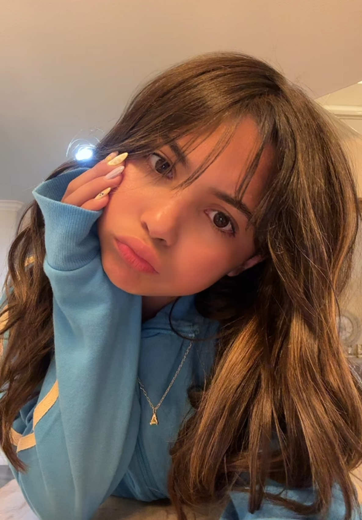A post by @mgfoley on TikTok caption: love it when you walk that way🩵🚶🏾‍♀️#dance #school #fyp #preppy #trend #trendingdance #blowup #avafoley #cute