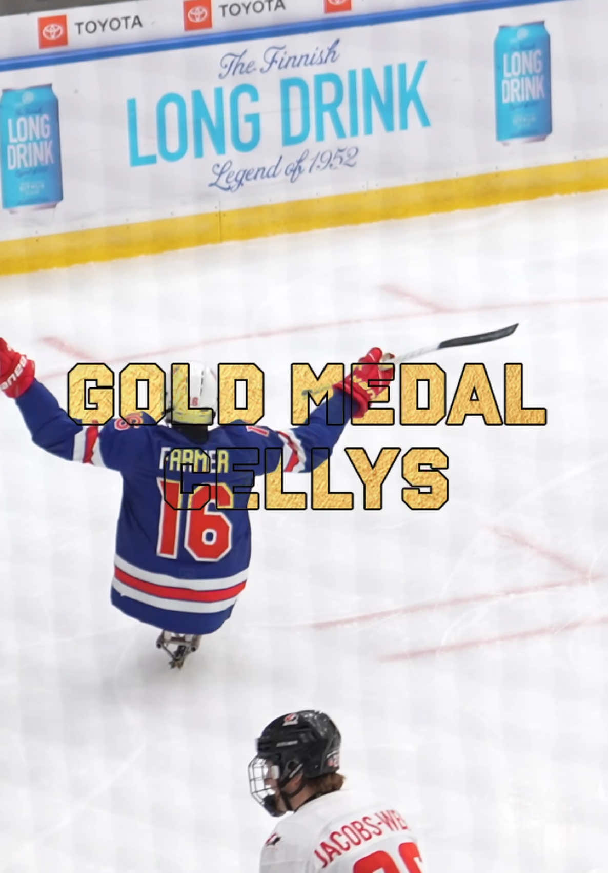 A post by @teamusa on TikTok caption: It’s celly szn 🔥 #teamusa #celly #Paralympics #sledhockey #sledwords #goals 