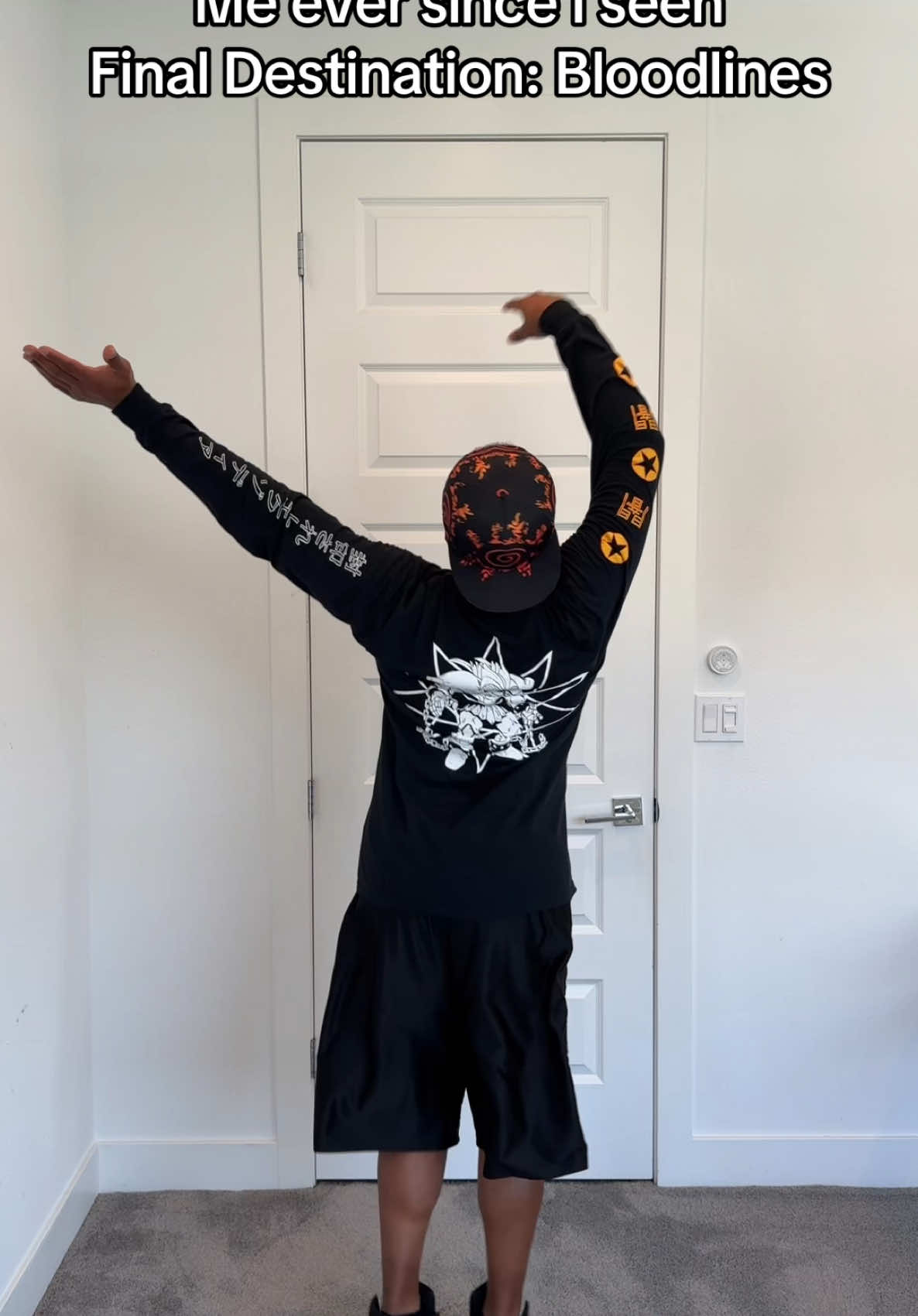 A post by @dangmattsmith on TikTok caption: Who else been doing this ever since seeing Final Destination: Bloodlines 😭😭 #fyp #finaldestination #finaldestinationbloodlines #SHOUT #thetemptations