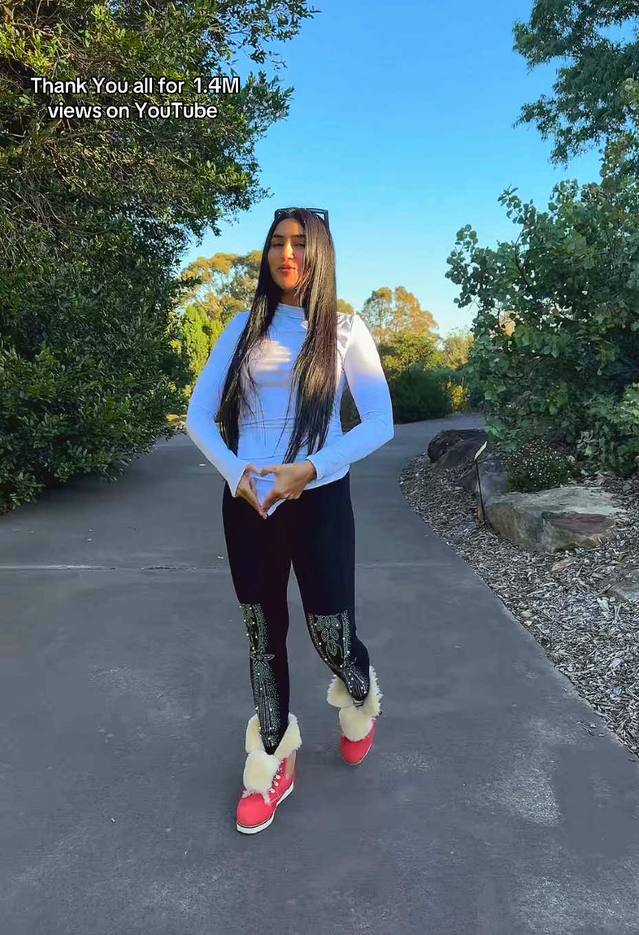 A post by @shilu_pokhrel on TikTok caption: Thank You all for your love 1.4M views on YouTube 🩷