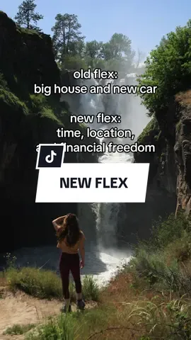A post by @whereintheworldisnina on TikTok caption: Time, location, and financial freedom is the flex 💪 nowadays. Well at least I think so 🙈 Big house and a brand new car? No thanks! I’d rather rent houses around the world, live for less abroad, work remotely and for myself, invest and save more, live a softer and easier life, and not put more responsibilities on my shoulders - for what? 😅 no less OPTIONAL responsibilities! No thanks! Anyone else? 😊 #newflex #liveabroad #softlifeera #moveabroad 