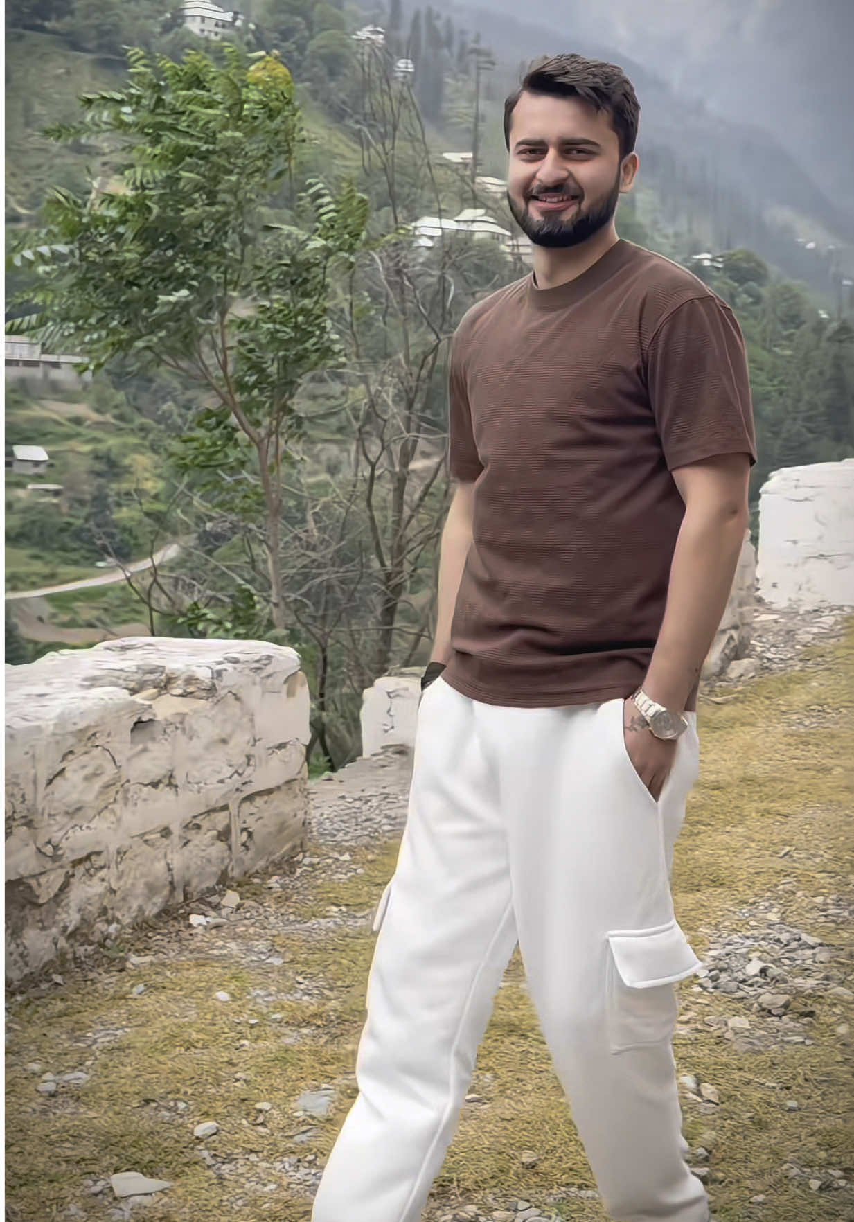 A post by @i.haiderr on TikTok caption: 🤎 #haider #fyp #travel 