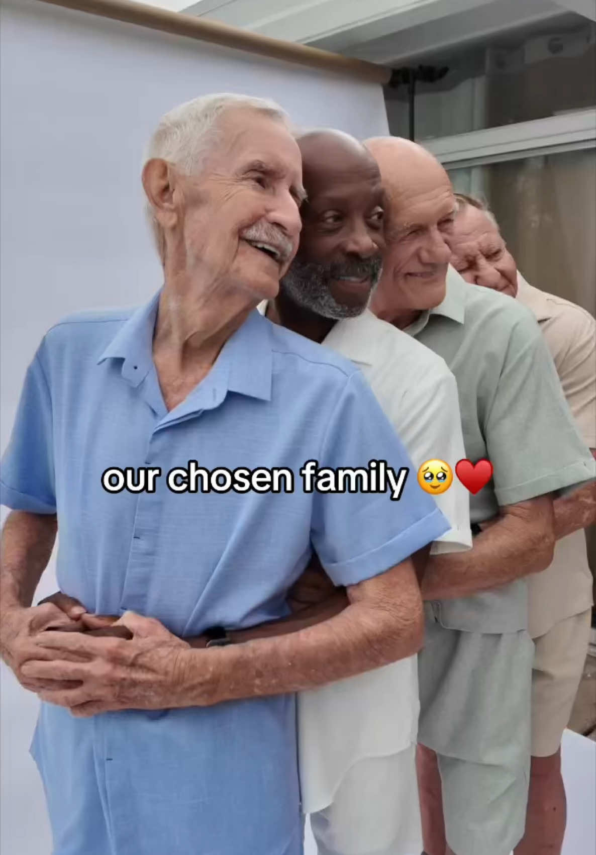 A post by @oldgays on TikTok caption: Happy Pride 🏳️‍🌈 From our chosen family to yours 🫶