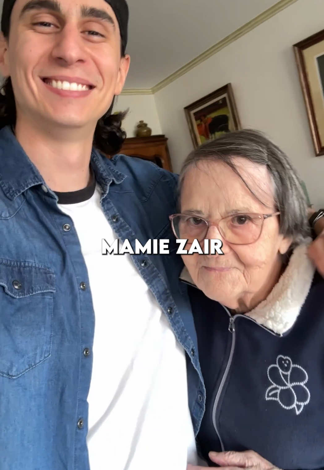 A post by @batzair on TikTok caption: Vous connaissiez l'histoire de Mamie Zair ? Et de ma chaine #YouTube ? Tout ça, c'est grâce à vous 🫶