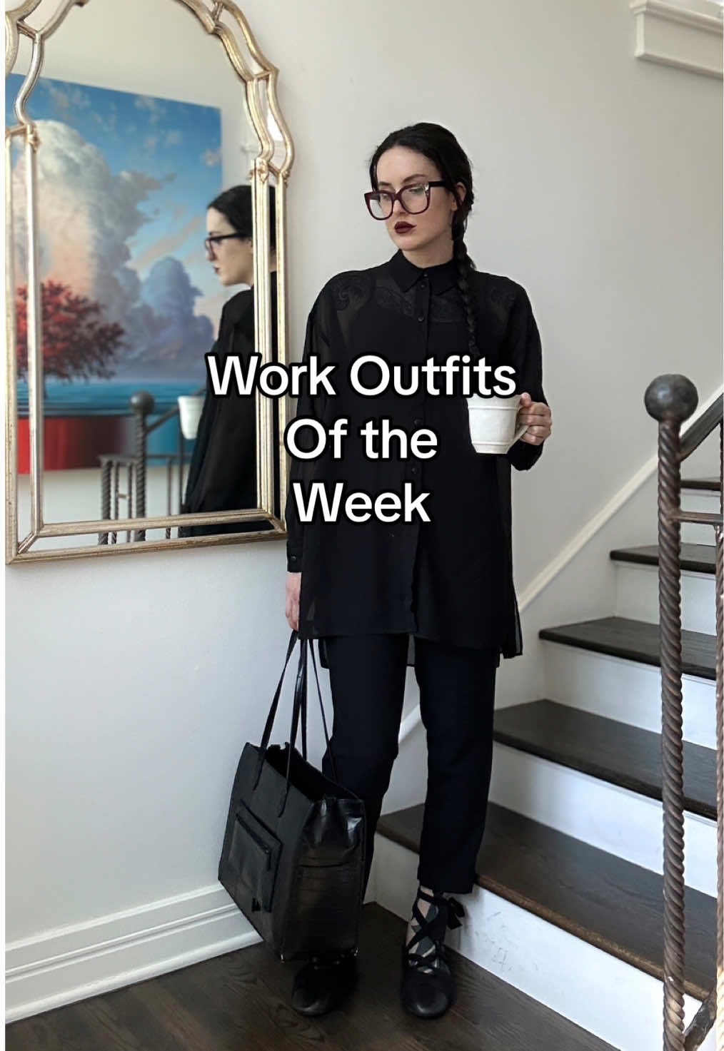A post by @livvwilde__ on TikTok caption: Work outfits of the week- Friday I was in the garden  1. Top @Mary Wyatt trousers Zara, shoes Freepeople  2. Top @Commense dress @RICK OWENS ONLINE shoes @Marcella NYC  3. Top @UNIQLO USA skirt Quince  4. Top Zara pants @Banana Republic shoes @FREEBIRD STORES 