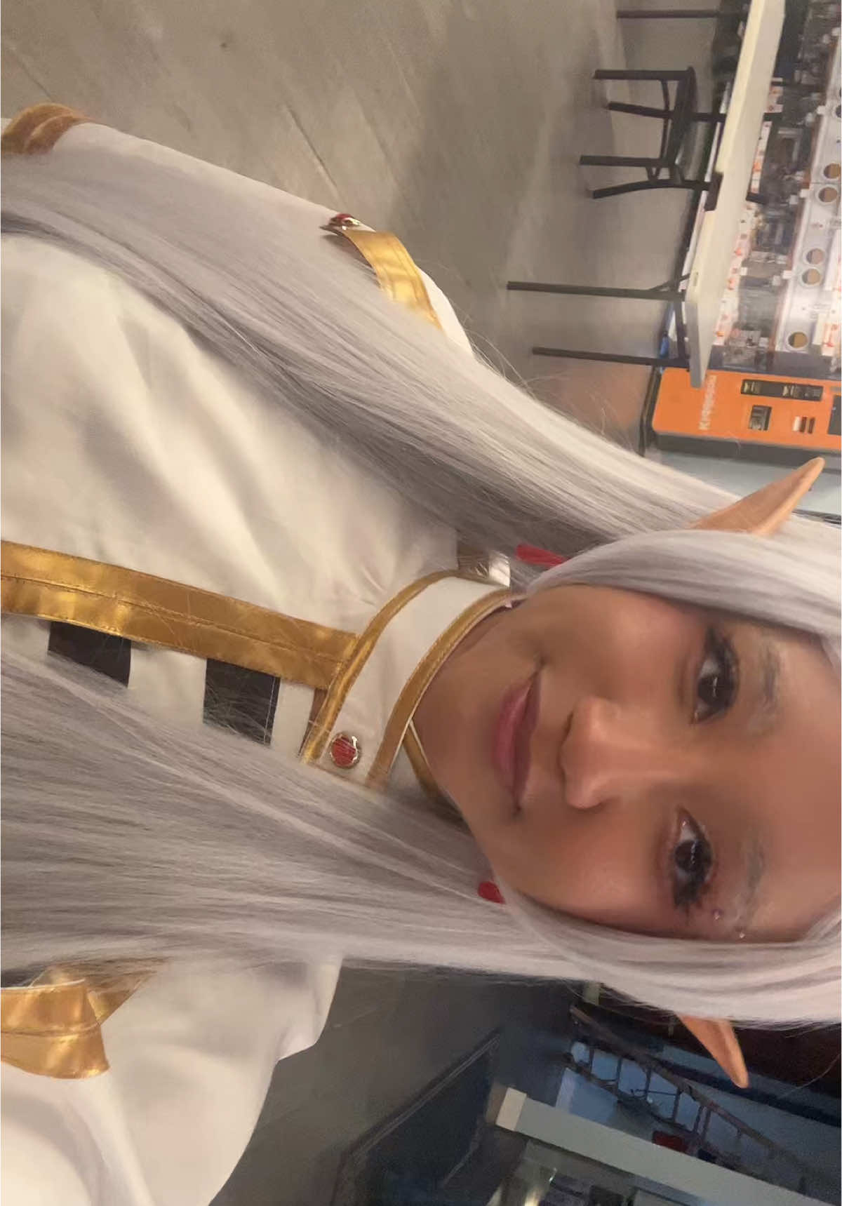 A post by @ilovedogboys999 on TikTok caption: idk #frieren #frierencosplay #anime #frierenbeyondjourneysend #cosplay #fypシ #animecosplay #cosplayer 