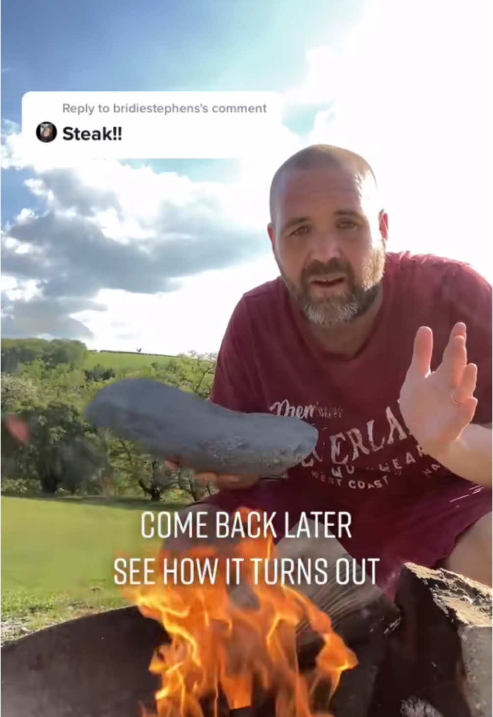 A post by @daddymaycooks on TikTok caption: #onthisday 4 years ago today! Keeping the content flowing whist on holiday in Wales. I think I had 30k followers on the DMC channel at this point 🥰🥰 #fyp #foryou #Viral #daddymaycooks #mayfamily #daddymay #steak