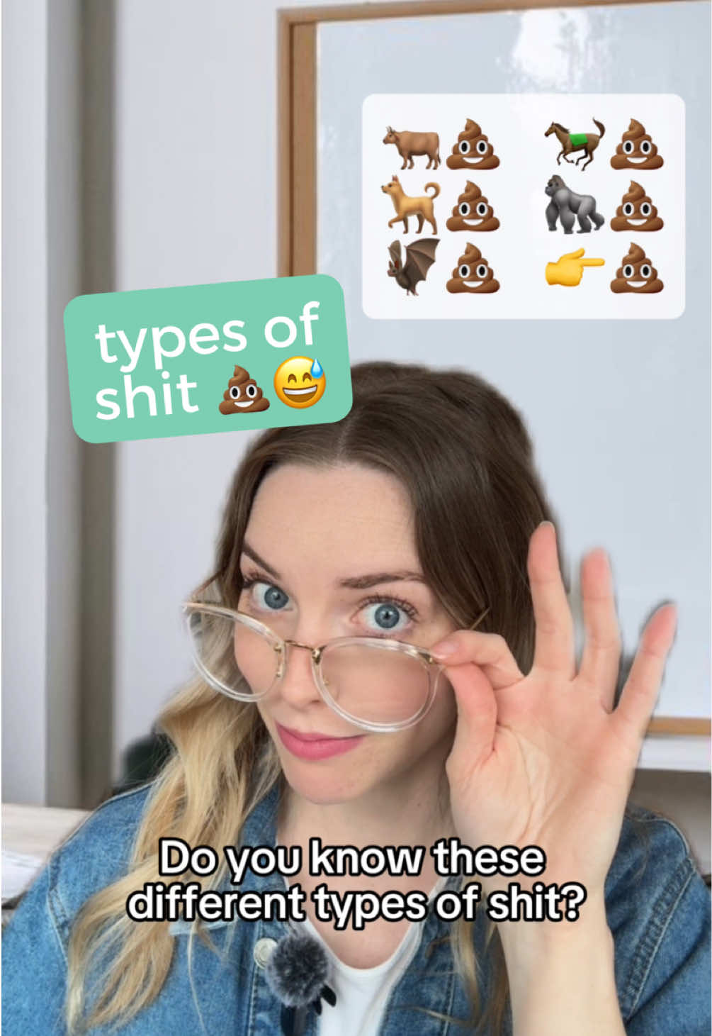 A post by @englishteacherclaire on TikTok caption: A lot of animal 💩 is used in English slang! 🤣 How many did you know? #english #englishteacher #learnenglish #englishlanguage #englishvocabulary #englishlearning #englishtips #englishlesson #englishclass #englishgrammar #americanenglish