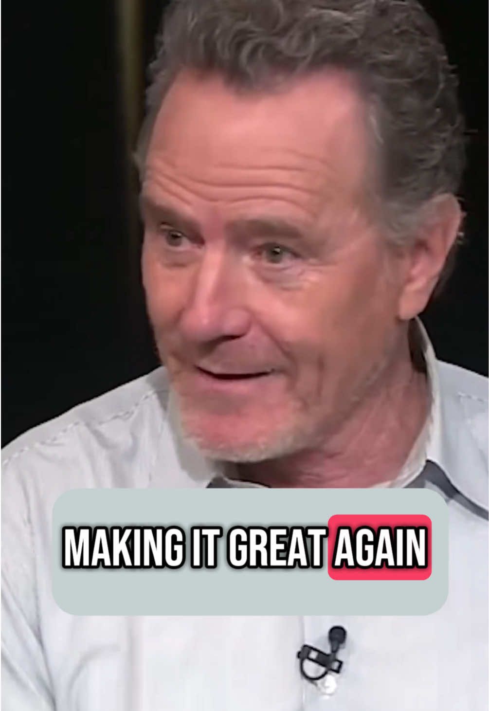 A post by @joshhelfgott on TikTok caption: Bryan Cranston is going viral and MAGA is super angry at his words, so I thought I’d share with you the clip from two years ago that somehow has them playing the victim over.
