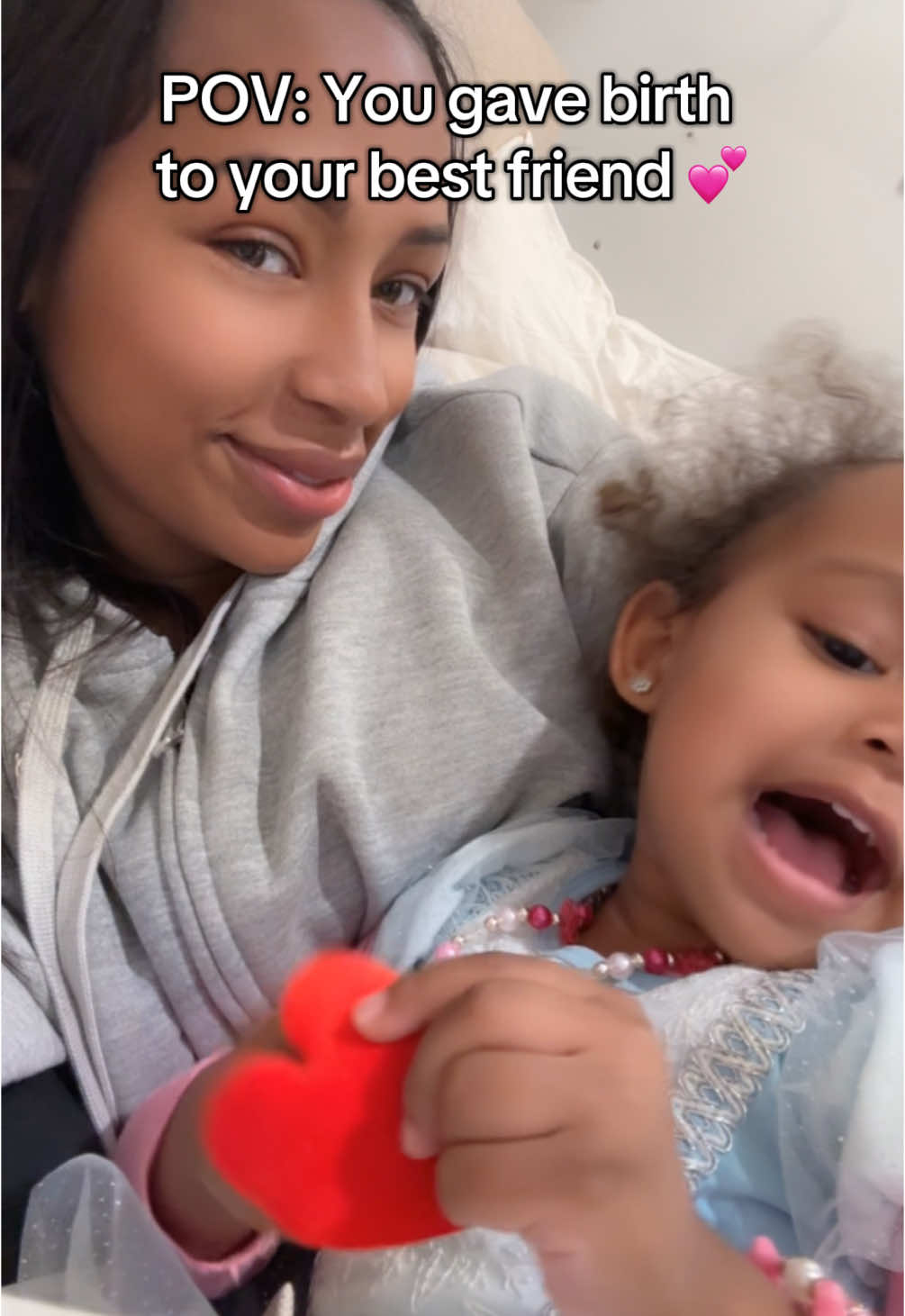 A post by @callmeeeprincess on TikTok caption: She said "Mommy I'm guna sing a song for you" my sour patch bestie🥹😂😂 #fyp #toddlersbelike #toddlersoftiktok #calilove 