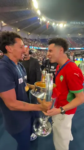 A post by @oussifooty on TikTok caption: CHAMPIONS OF EUROPE @psg ❤️💙 #football #psg #soccer #marquinhos 