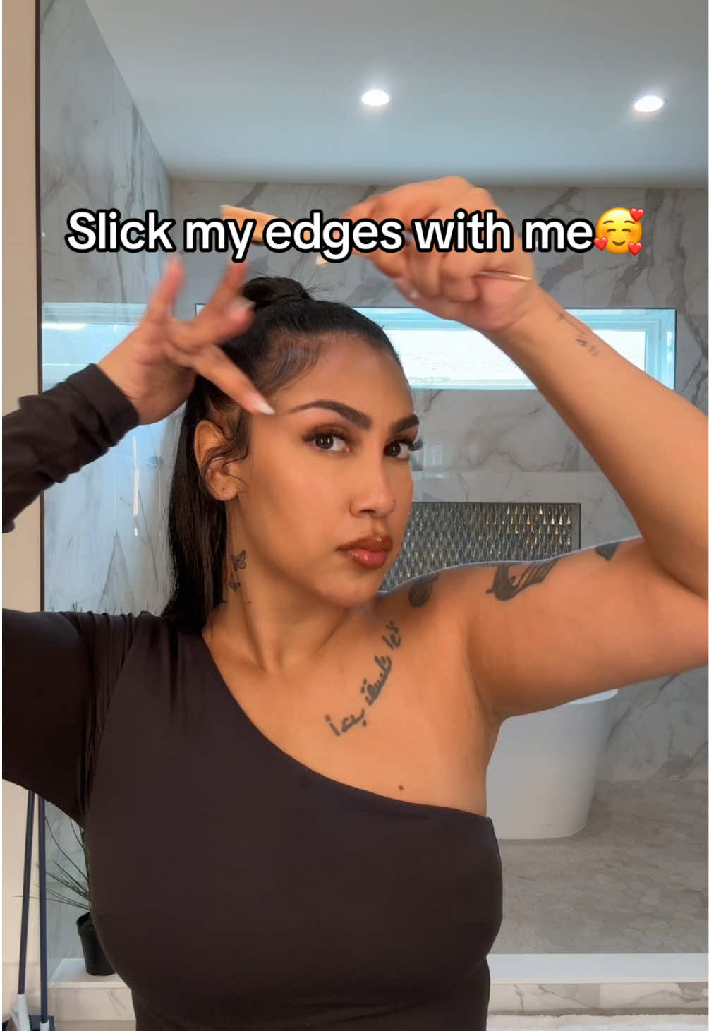 A post by @queennaija on TikTok caption: Fenty Edge Control for the win 😍 what edge control y’all use? 