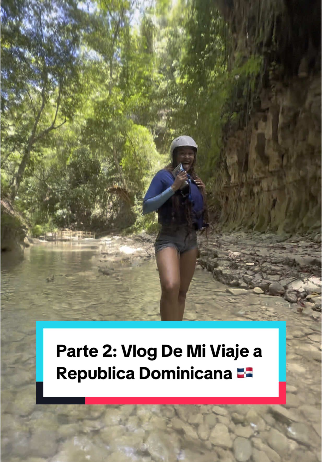 A post by @adrianafilomeno on TikTok caption: Replying to @CARMEN ☕️ Fui a Puerto Plata a los Saltos Damajagua, definitivamente una experiencia que tienen que hacer si pueden 🫶🏽❤️ RD definitivamente tiene mi corazón #parati #fypシ #republicadominicana🇩🇴 #RD #travel 