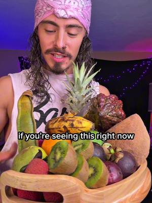 A post by @cainkerner on TikTok caption: Here we go! Come chill and snack on some #fruit with us! #fruitforthought 