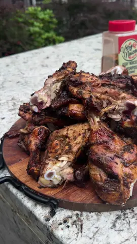 A post by @chefchosen on TikTok caption: Honey jerk chicken fresh off the grill—sweet, spicy, and straight pressure. Made this on the @Weber Grills @Jonasty Seawood 600 XL and it did what it had to do 🔥 Just in time for cookout season. You already know… All you gotta do is eat baby—Very Noicee.