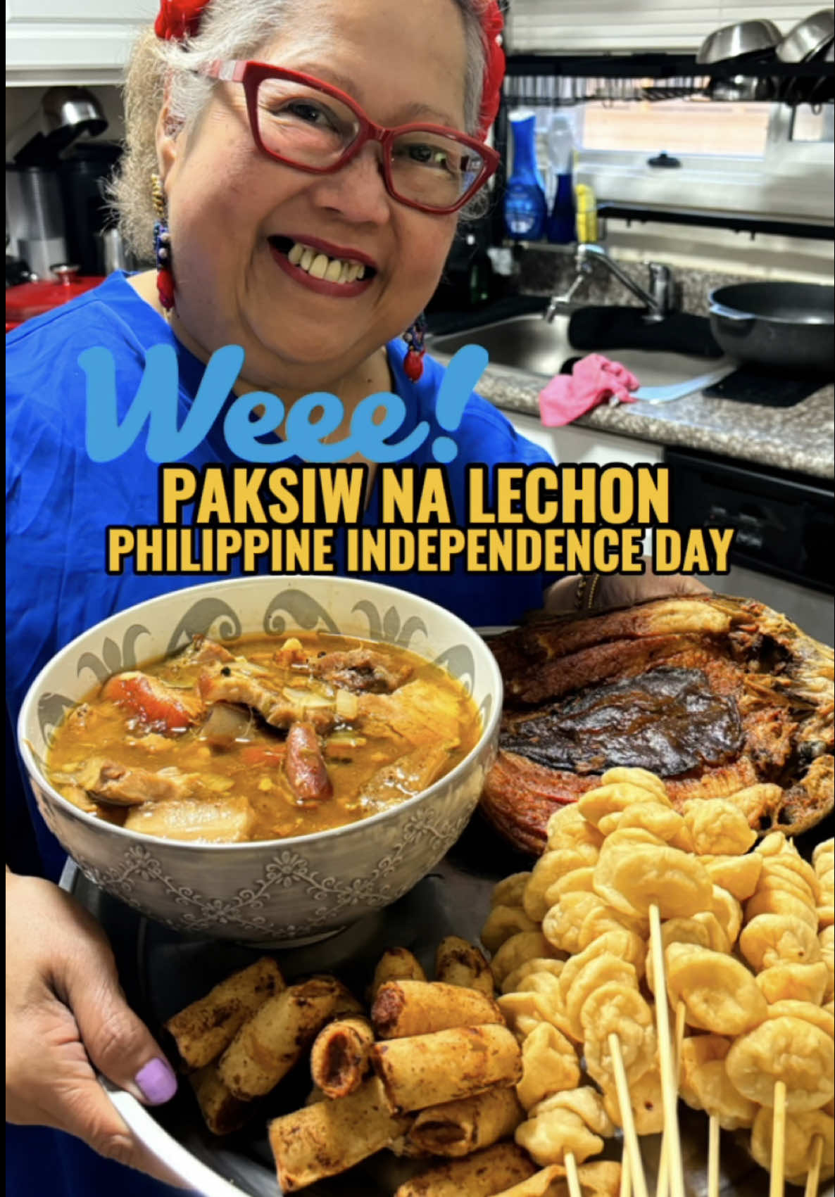 A post by @otakoyakisoba on TikTok caption: Cooking & Storytime with Mama LuLu: Paksiw na Lechon INGREDIENTS •cebuchon •Lydia’s or Mang Tomas Sauce •vinegar •brown sugar •bay leaf •ground pepper  •whole peppercorn •garlic •onions  •chicken powder •water Philippine Independence Day Sale na sa @Weee! Filipino 🇵🇭! Check out their Buy 1 Get 1 deals and exclusive freebies! Save up to 50% off on your favorite Filipino & Asian Groceries! Enjoy $20 off plus FREE delivery across your first two orders.
