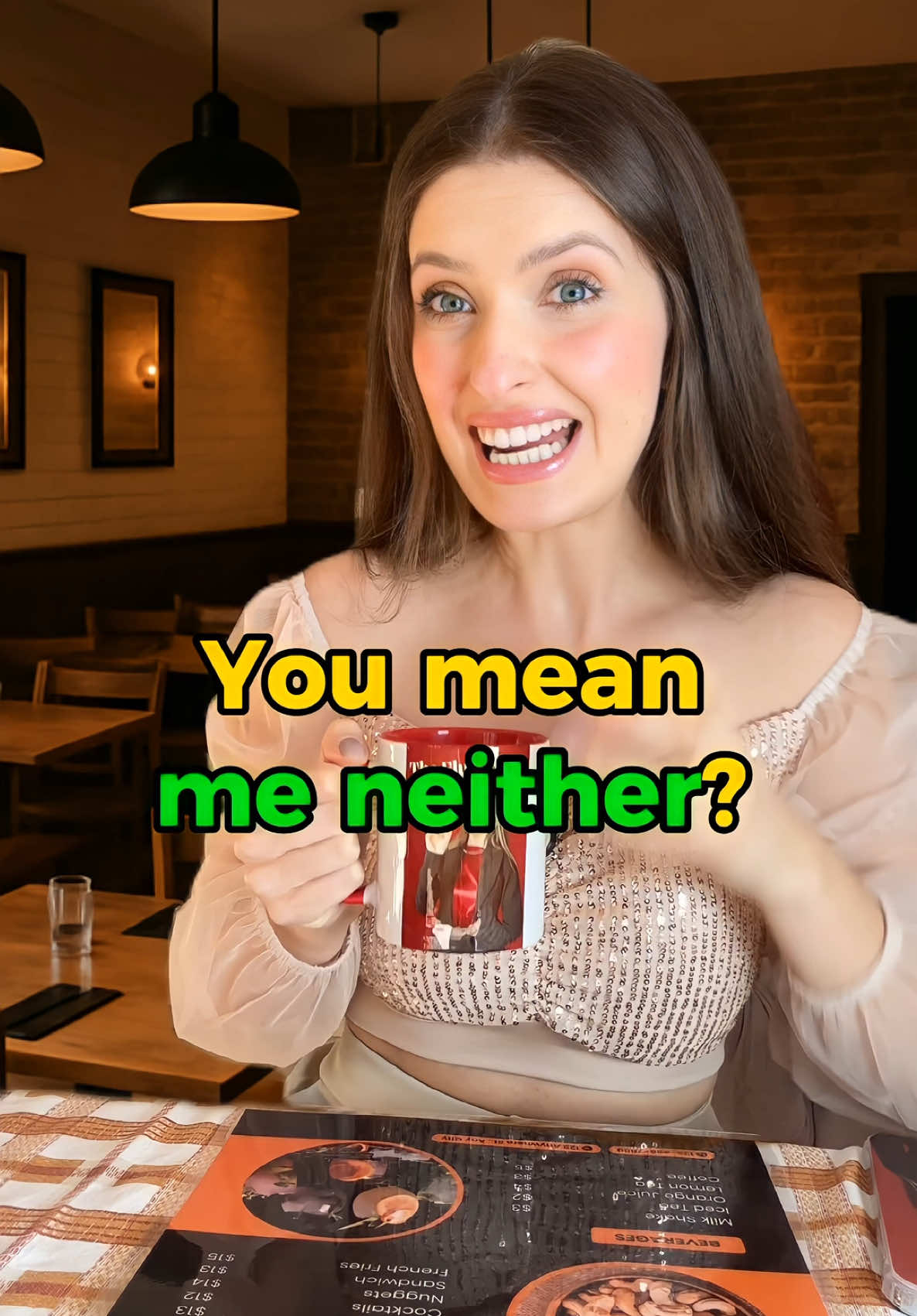 A post by @englishbygiovana on TikTok caption: A date goes wrong 😑 