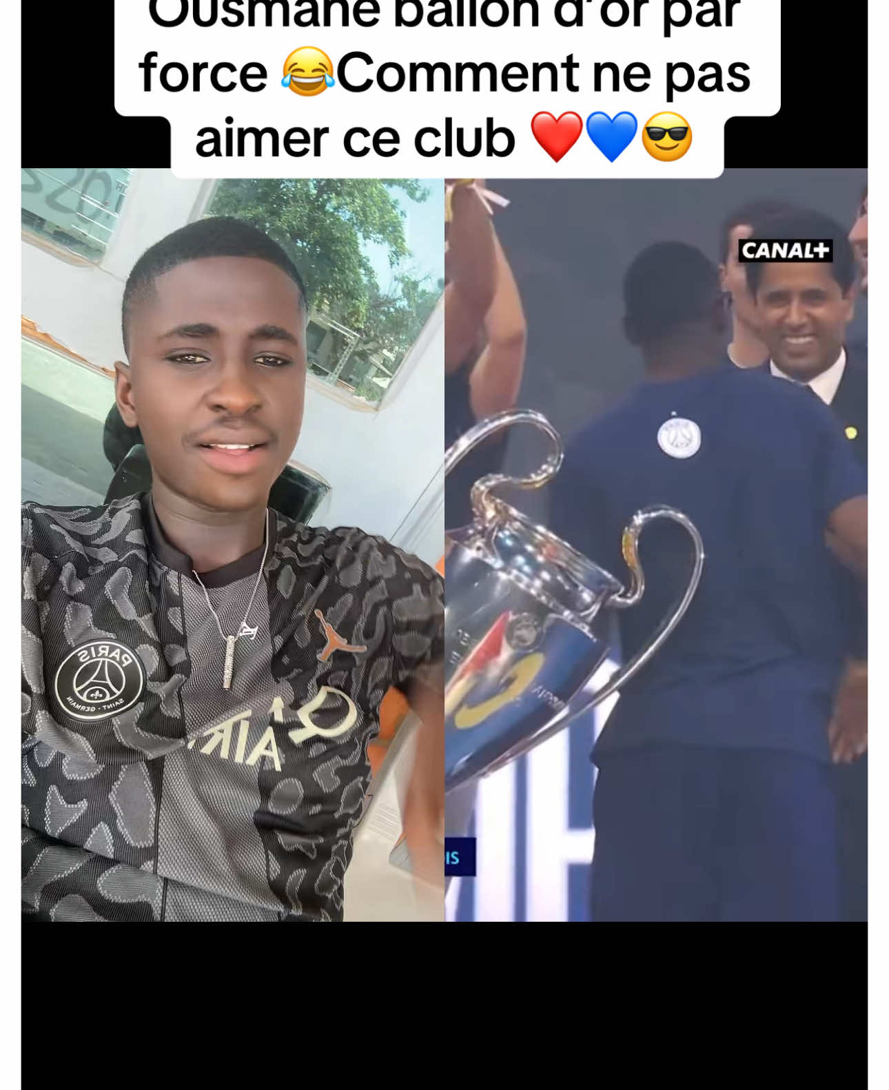 A post by @djkheucha on TikTok caption: #duo avec @CANAL+ SPORT #SportsTikTok #psg #sport #djkheucha #1113 #senegalaise_tik_tok 